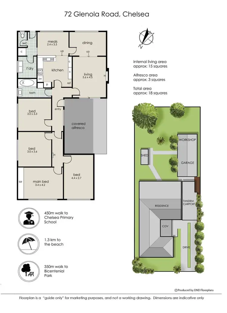 Floorplan of Homely house listing, 72 Glenola Road, Chelsea VIC 3196