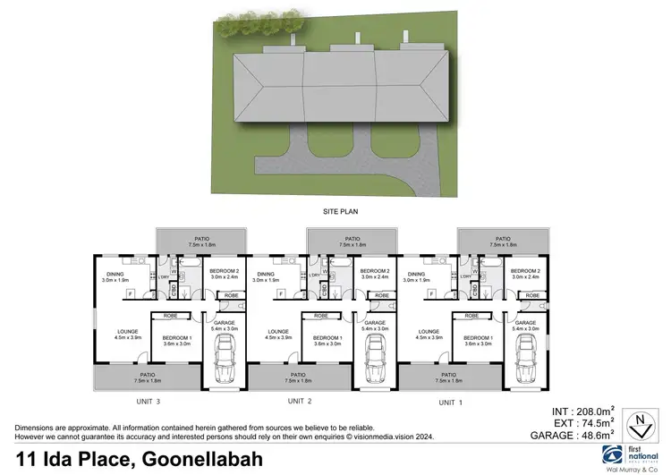 Floorplan of Homely unit listing, 11 Ida Place, Goonellabah NSW 2480