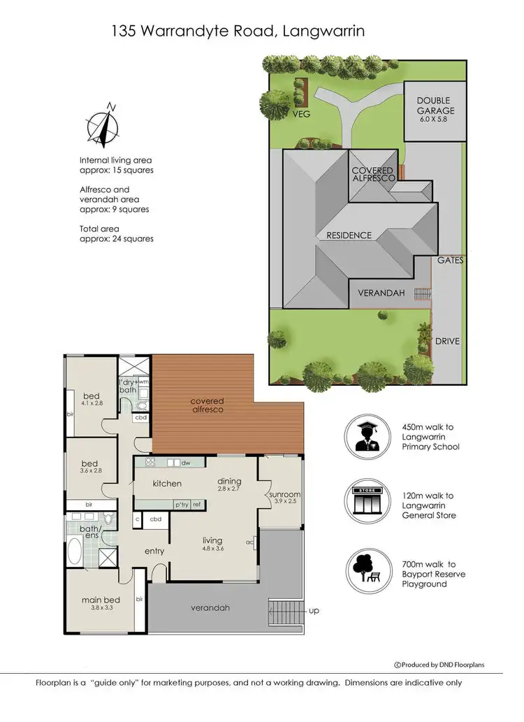 Floorplan of Homely house listing, 135 Warrandyte Road, Langwarrin VIC 3910