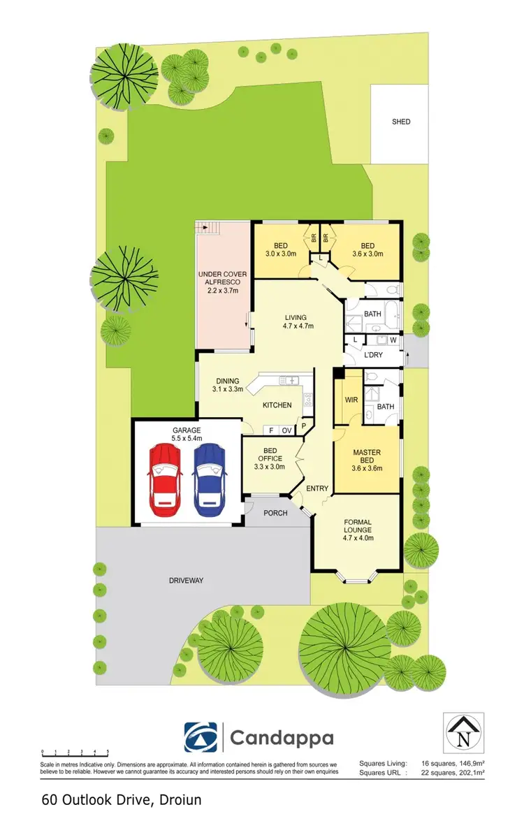 Floorplan of Homely house listing, 60 Outlook Drive, Drouin VIC 3818