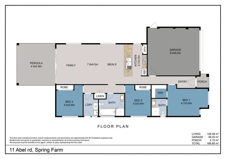 Floorplan of Homely house listing, 11 Abel Road, Spring Farm NSW 2570