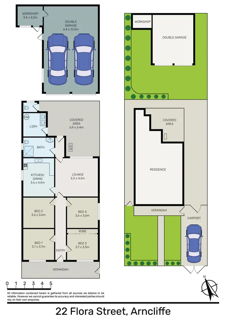 Floorplan of Homely house listing, 22 Flora Street, Arncliffe NSW 2205