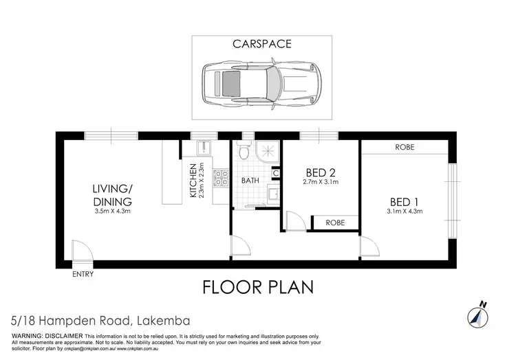 Floorplan of Homely unit listing, 5/18 Hampden Road, Lakemba NSW 2195