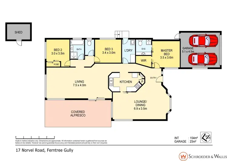 Floorplan of Homely house listing, 17 Norvel Road, Ferntree Gully VIC 3156