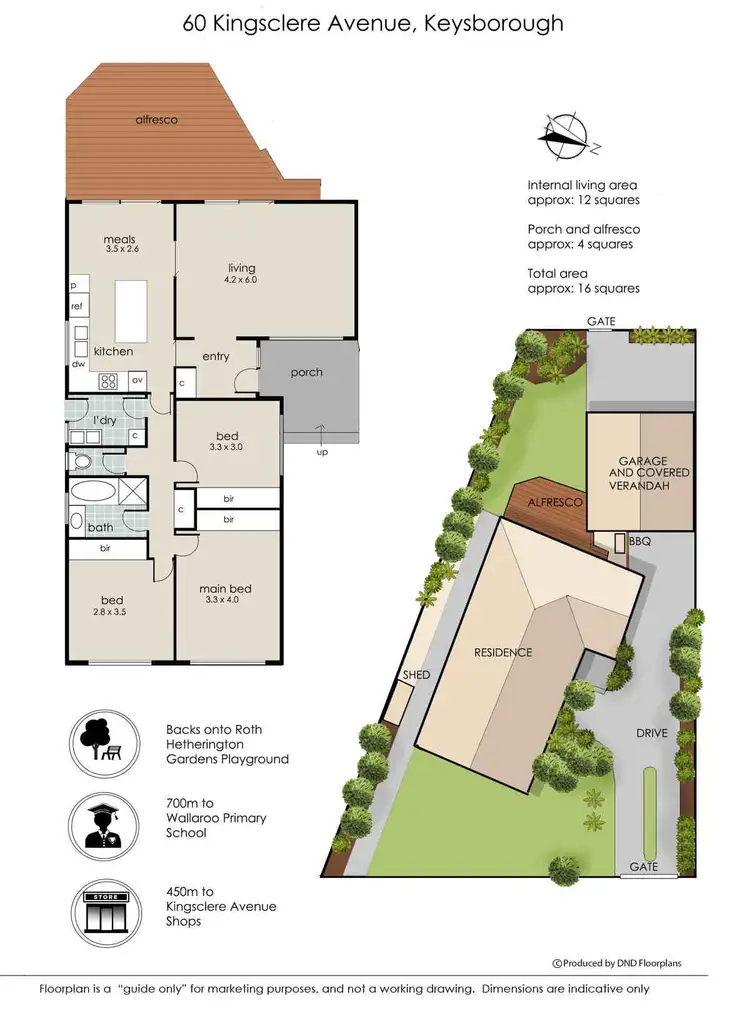 Floorplan of Homely house listing, 60 Kingsclere Avenue, Keysborough VIC 3173