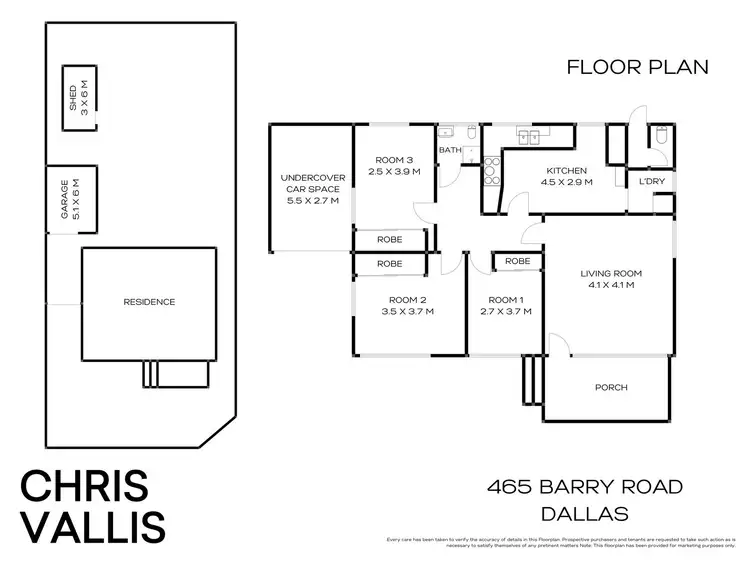Floorplan of Homely house listing, 465 Barry Road, Dallas VIC 3047