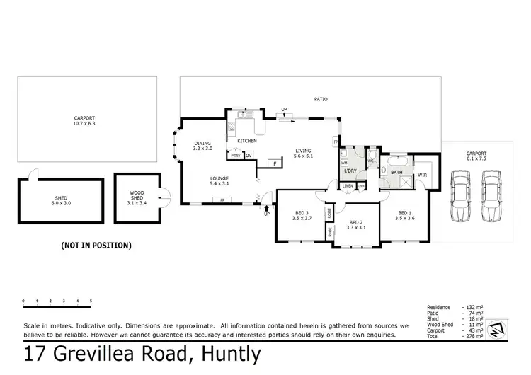 Floorplan of Homely house listing, 17 Grevillea Road, Huntly VIC 3551