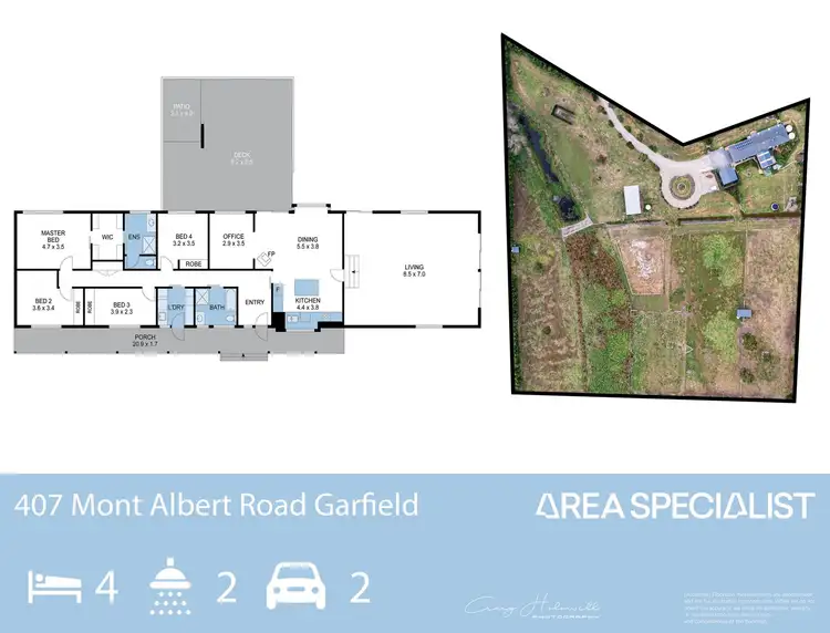 Floorplan of Homely house listing, 407 Mont Albert Road, Garfield VIC 3814