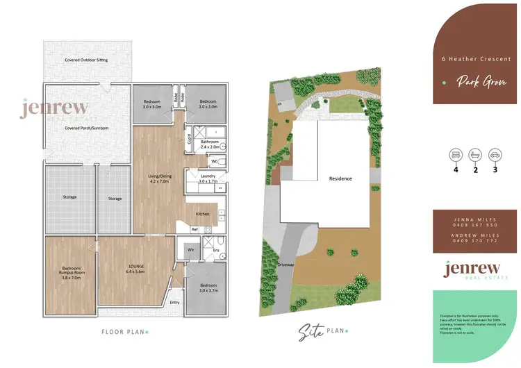 Floorplan of Homely house listing, 6 Heather Crescent, Park Grove TAS 7320