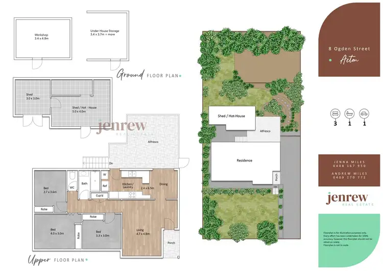 Floorplan of Homely house listing, 8 Ogden Street, Acton TAS 7320