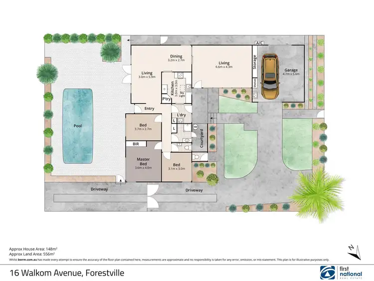 Floorplan of Homely house listing, 16 Walkom Avenue, Forestville NSW 2087