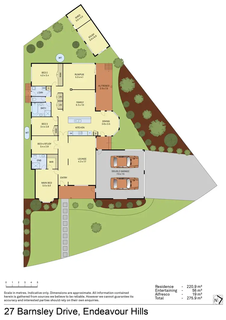Floorplan of Homely house listing, 27 Barnsley Drive, Endeavour Hills VIC 3802