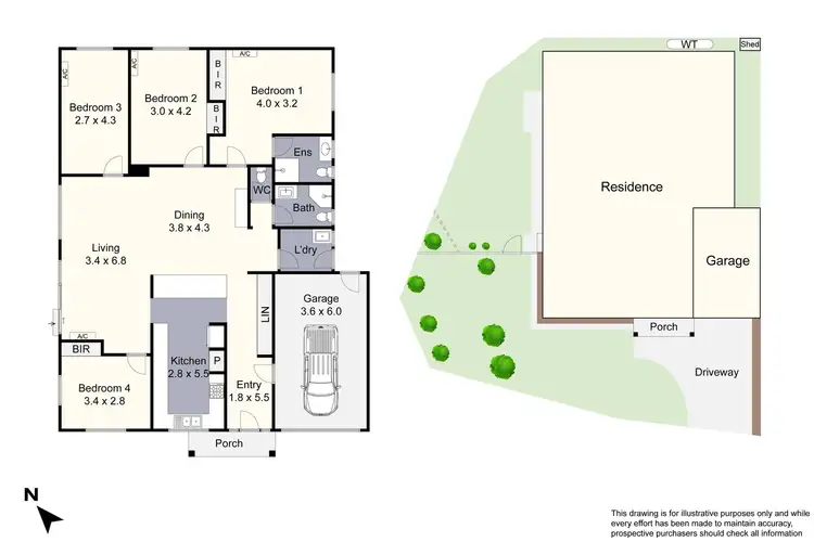 Floorplan of Homely house listing, 9 Tintern Drive, Springvale South VIC 3172