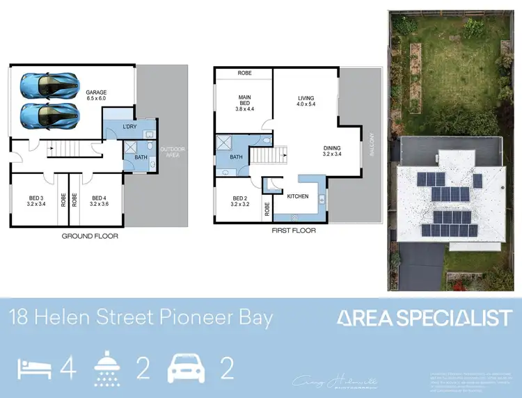 Floorplan of Homely house listing, 18 Helen Street, Pioneer Bay VIC 3984