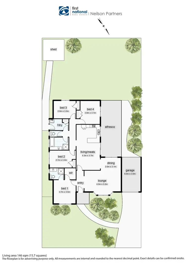 Floorplan of Homely house listing, 5 Glenburn Drive, Hallam VIC 3803