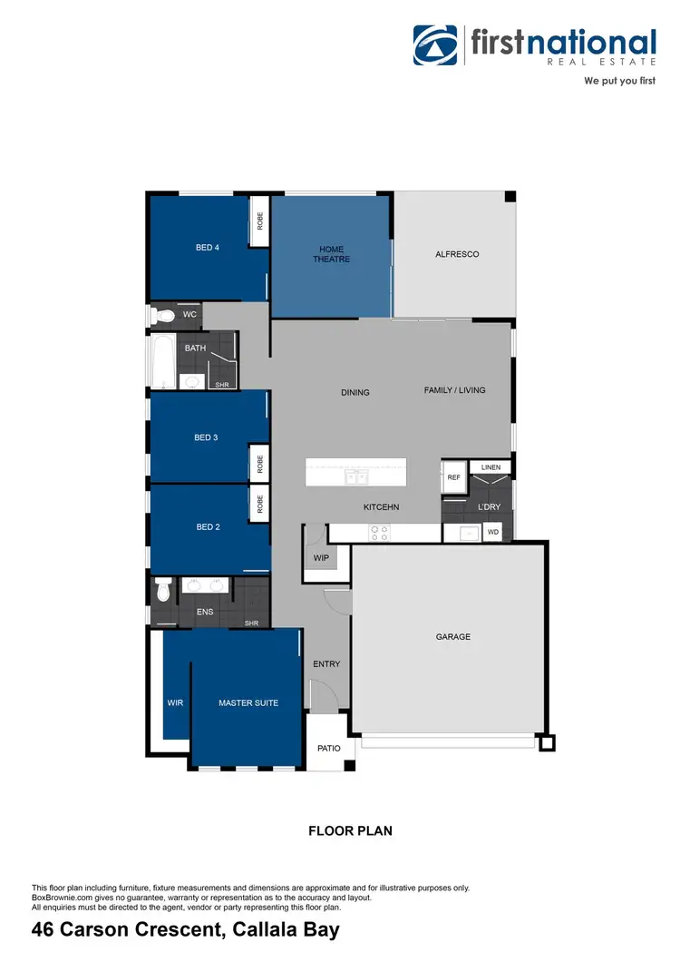 Floorplan of Homely house listing, 46 Carson Crescent, Callala Bay NSW 2540