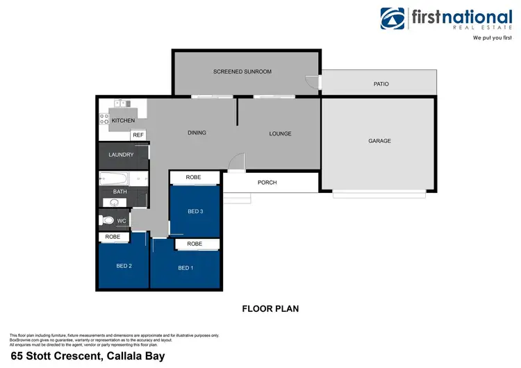 Floorplan of Homely house listing, 65 Stott Crescent, Callala Bay NSW 2540