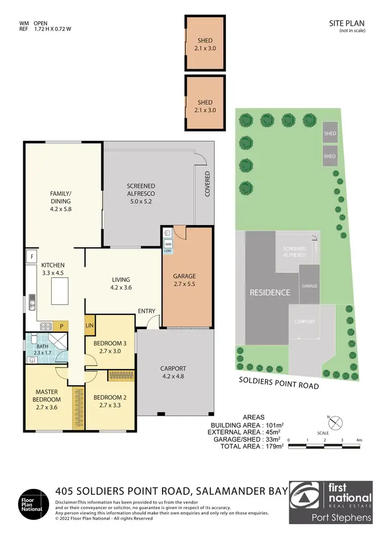 Floorplan of Homely house listing, 405 Soldiers Point Road, Salamander Bay NSW 2317