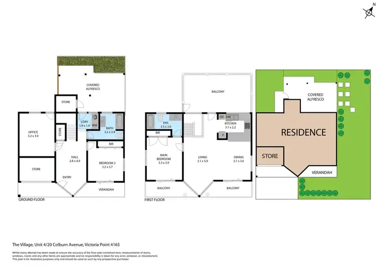 Floorplan of Homely townhouse listing, 4/20 Colburn Avenue, Victoria Point QLD 4165