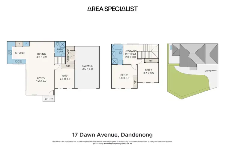 Floorplan of Homely house listing, 17 Dawn Avenue, Dandenong VIC 3175