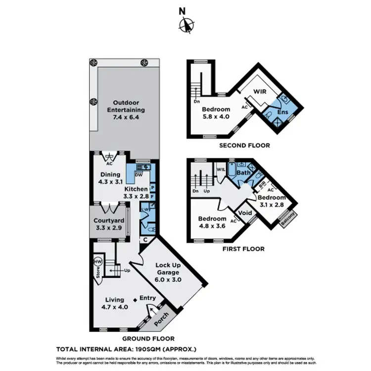 Floorplan of Homely townhouse listing, 43 Merino Mews, Kensington VIC 3031