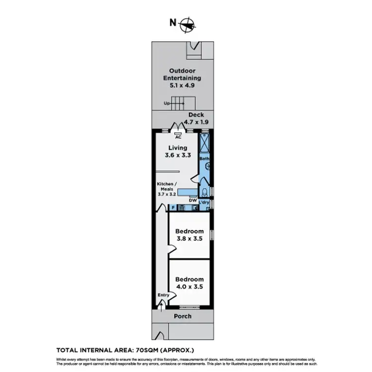 Floorplan of Homely house listing, 13 McConnell Street, Kensington VIC 3031