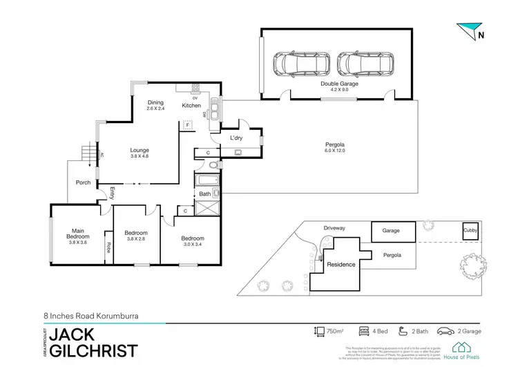 Floorplan of Homely house listing, 8 Inches Road, Korumburra VIC 3950