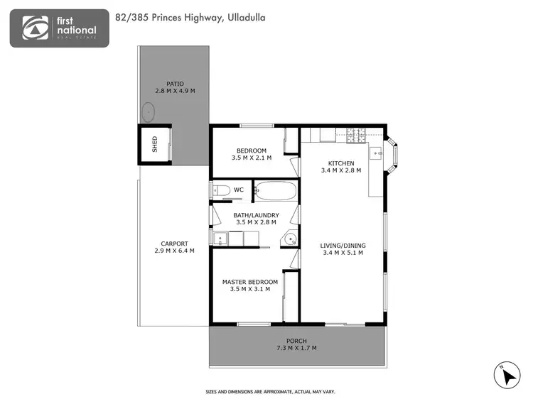Floorplan of Homely house listing, 82/385 Princes Highway, Ulladulla NSW 2539