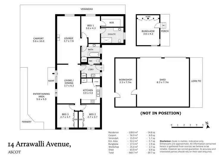 Floorplan of Homely house listing, 14 Arrawalli Avenue, Ascot VIC 3551