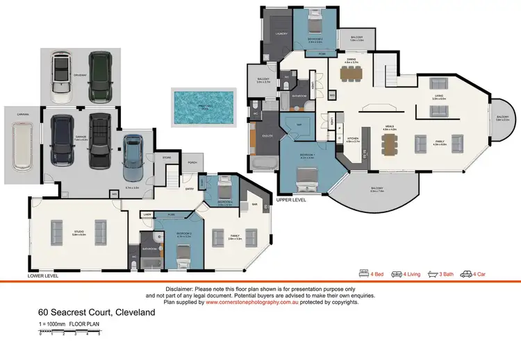 Floorplan of Homely house listing, 60 Seacrest Court, Raby Bay QLD 4163
