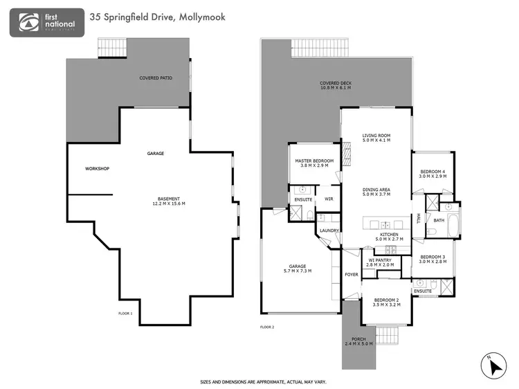Floorplan of Homely house listing, 35 Springfield Drive, Mollymook NSW 2539