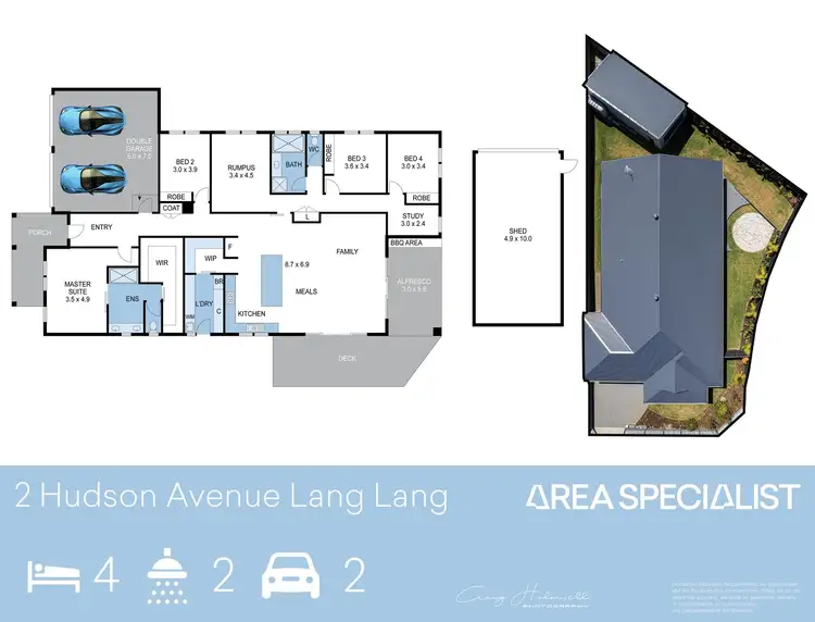 Floorplan of Homely house listing, 2 Hudson Avenue, Lang Lang VIC 3984