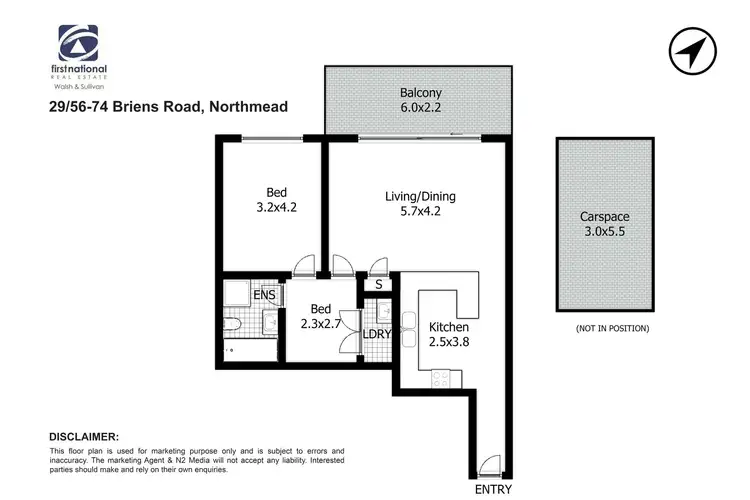 Floorplan of Homely unit listing, 29/56-74 Briens Road, Northmead NSW 2152