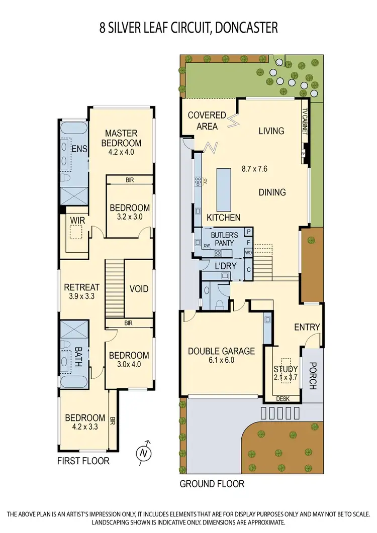 Floorplan of Homely house listing, 8 Silver Leaf Circuit, Doncaster VIC 3108