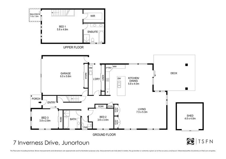 Floorplan of Homely house listing, 7 Inverness Drive, Junortoun VIC 3551