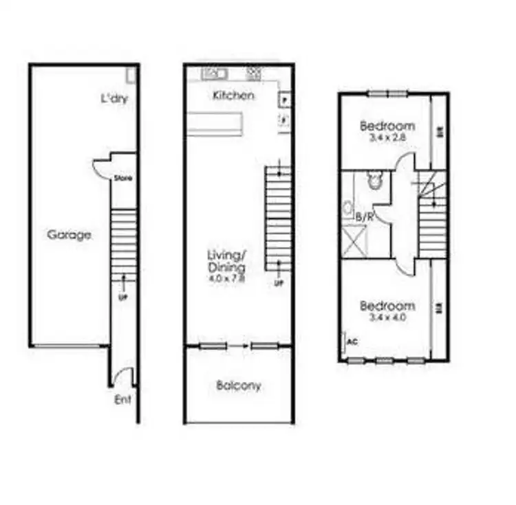 Floorplan of Homely house listing, 33 Rogan Lane, Kensington VIC 3031
