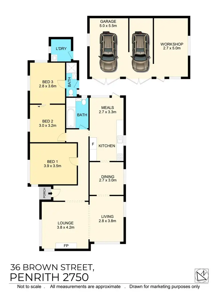 Floorplan of Homely house listing, 36 Brown Street, Penrith NSW 2750