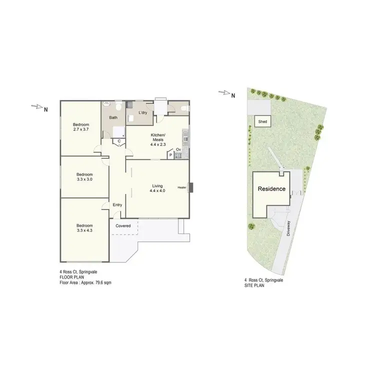 Floorplan of Homely house listing, 4 Ross Court, Springvale VIC 3171