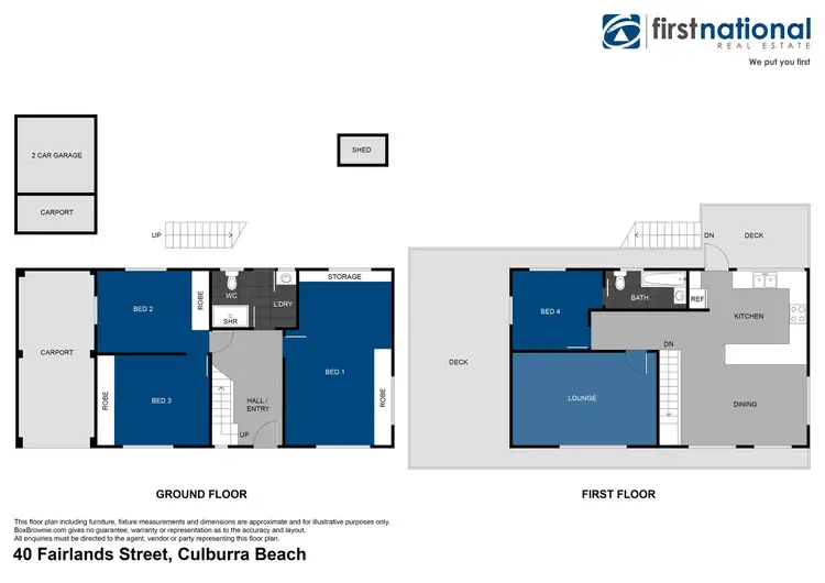 Floorplan of Homely house listing, 40 Fairlands Street, Culburra Beach NSW 2540
