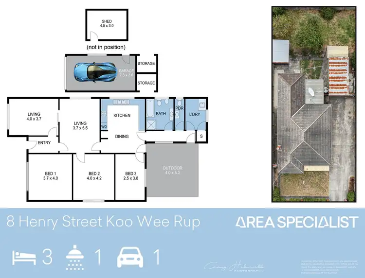 Floorplan of Homely house listing, 8 Henry Street, Koo Wee Rup VIC 3981