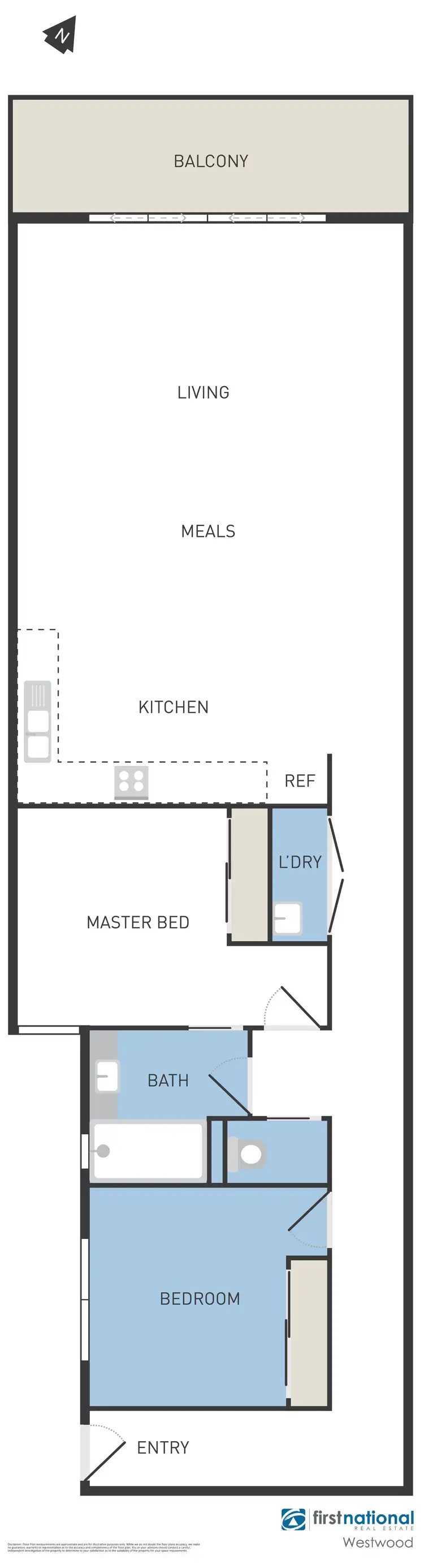 Floorplan of Homely apartment listing, 105/116 Watton Street, Werribee VIC 3030
