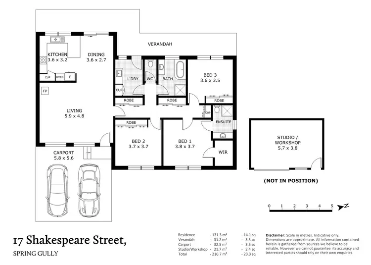 Floorplan of Homely house listing, 17 Shakespeare Street, Spring Gully VIC 3550