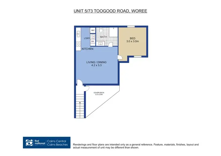 Floorplan of Homely unit listing, 5/73-75 Toogood Road, Woree QLD 4868