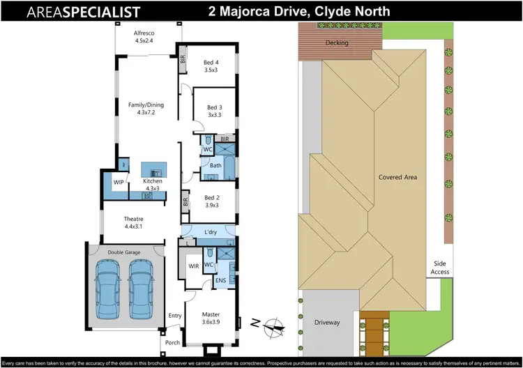 Floorplan of Homely house listing, 2 Majorca Drive, Clyde North VIC 3978