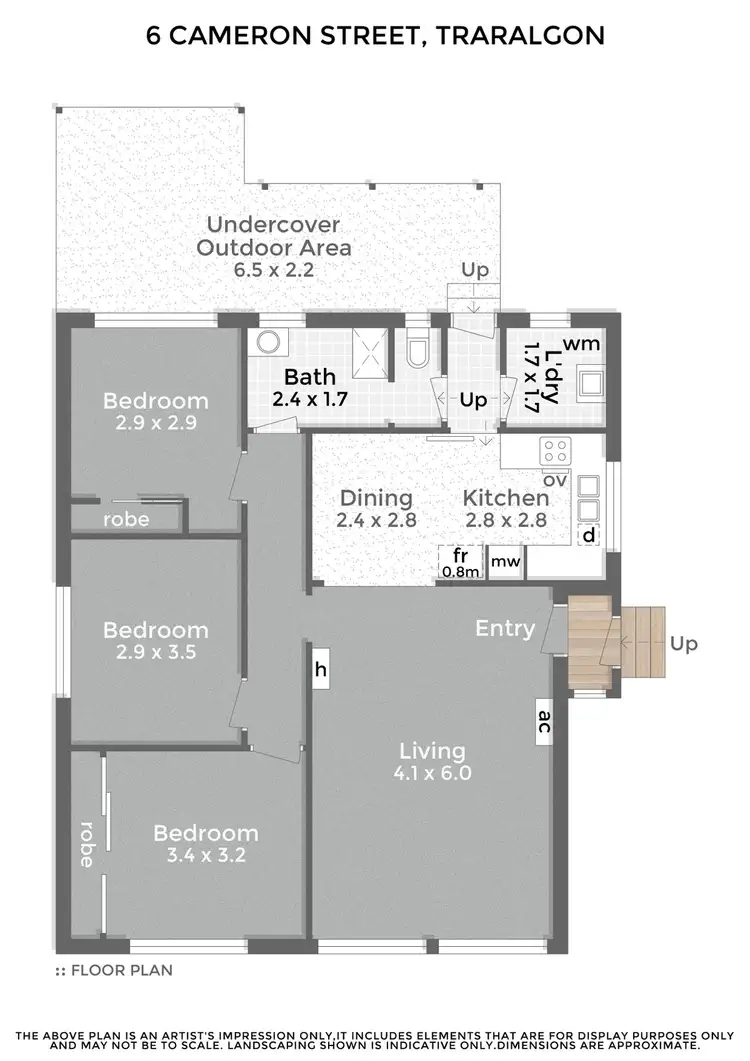 Floorplan of Homely house listing, 6 Cameron Street, Traralgon VIC 3844