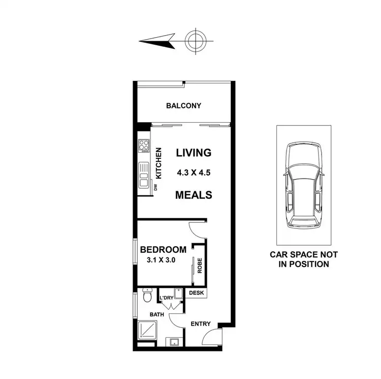 Floorplan of Homely apartment listing, 118/1044-1046 Mt Alexander Road, Essendon VIC 3040