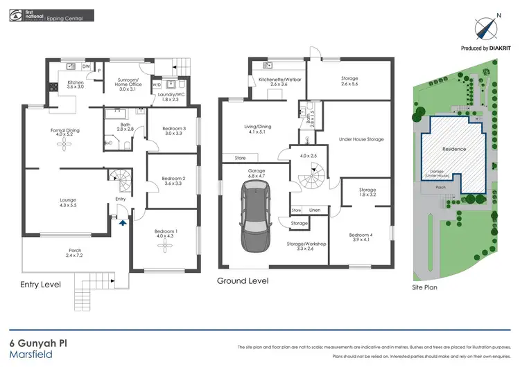 Floorplan of Homely house listing, 6 Gunyah Place, Marsfield NSW 2122