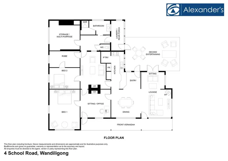 Floorplan of Homely house listing, 4 School Road, Wandiligong VIC 3744