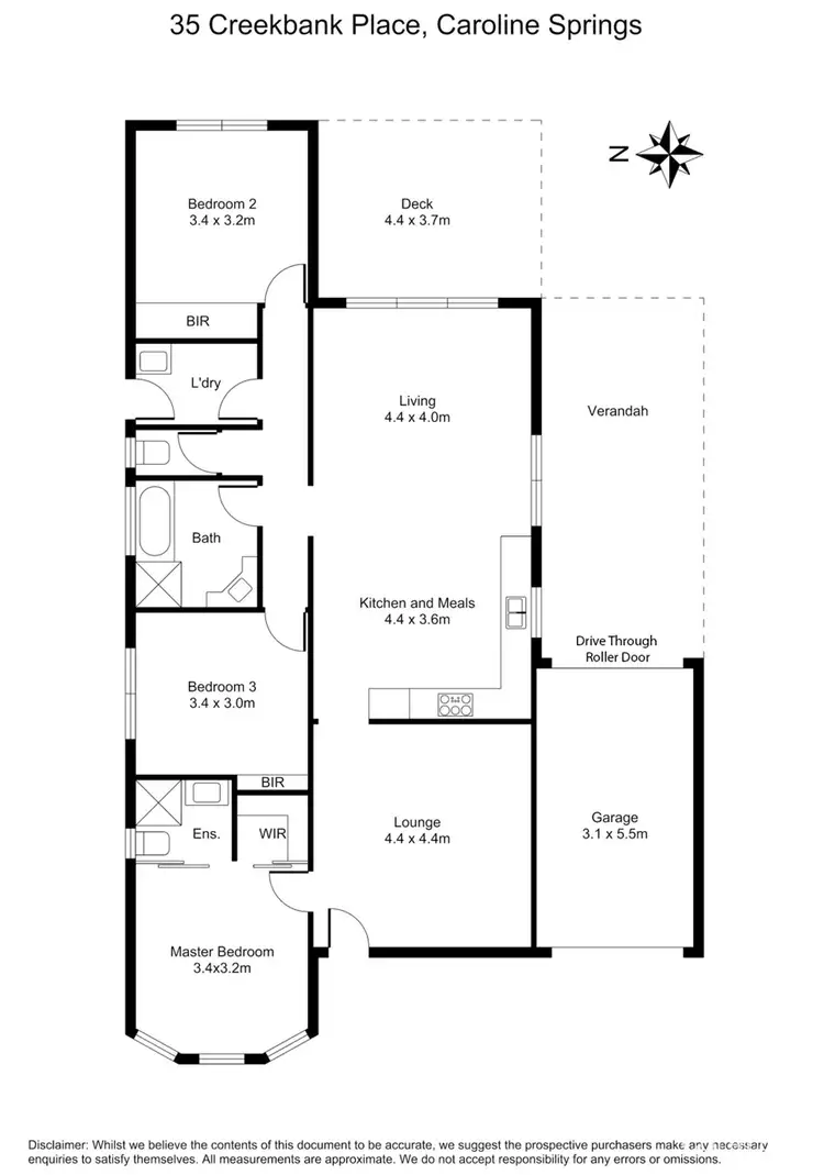 Floorplan of Homely house listing, 35 Creekbank Place, Caroline Springs VIC 3023