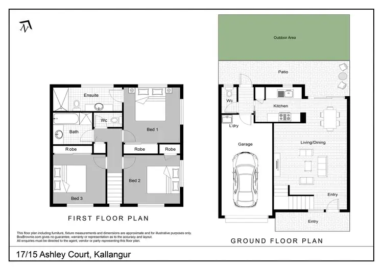 Floorplan of Homely townhouse listing, 17/15 Ashley Court, Kallangur QLD 4503